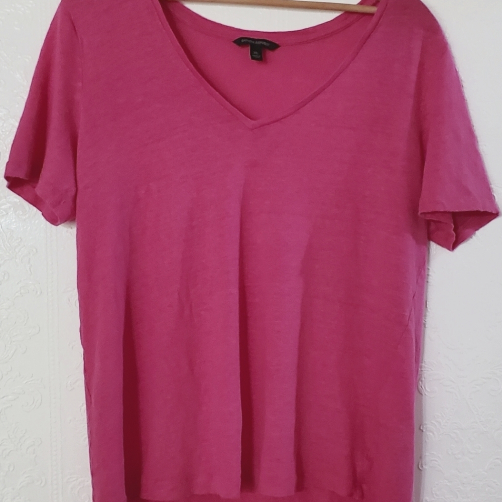 Women's lightweight Banana republic V-neck pink tee tee-shirt top XL